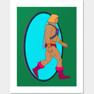 He Man Walking Posters and Art